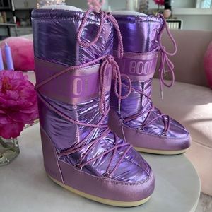 Purple Rose Moon Boots